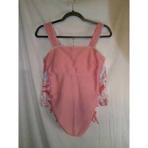 Swimsuit‎ Romper Floral Sleeves Sun Protection Beach Cover Up Medium NWOT